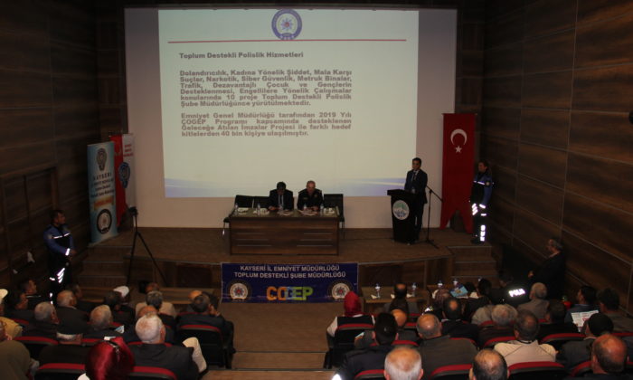 Melikgazi İlçesinde Sorumluluk Alan Huzur Toplantısı Düzenlendi
